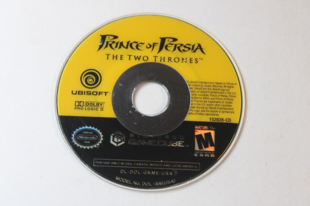Prince of Persia: The Two Thrones (Nintendo GameCube, 2005) Game Only, Tested